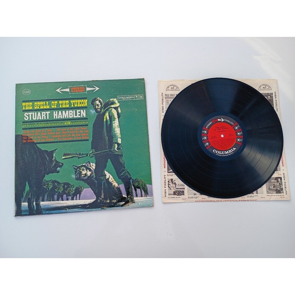 Stuart Hamblen – The Spell of the Yukon LP Record 1959 Columbia Stereo Folk 33⅓